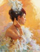 Konstantin Razumov (b.1974) Russian, 'The Diamond Earing', signed oil on canvas, 16