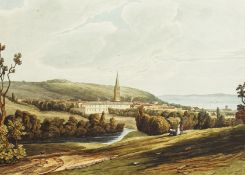 19th Century French, a collection of five lithographs of French scenes, all inscribed in pencil