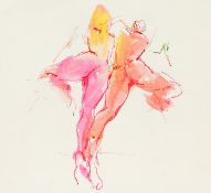 Peter Collins A.R.C.A. (1923-2001) five nudes (one a sheet of studies) and an exhibition poster