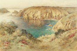 Ethel Sophia Cheesewright, 'Gull's Chapel, Sark', signed ES Cheeswright, Watercolour, 13.5