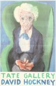 'My Mother, Bridlington', A David Hockney poster for the Tate Gallery 1988 Exhibition, signed in