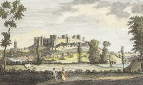 'A Perspective View of Ludlow Castle in Shropshire'. A Coloured Print, Unframed, 6