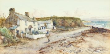 Joseph Hughes Clayton (1870-1930) British. Bringing Home the Catch, Watercolour, Signed, 8
