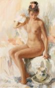 Konstantin Razumov (b.1974) Russian, 'Nude', signed oil on board, 10.5