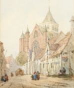 William Hyams (1878-1952) British. A Continental Town Scene, 12