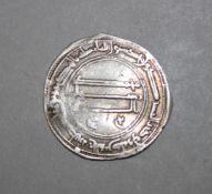 ISLAMIC SILVER COIN - ABBASID EMPIRE ( MEDIEVAL ISLAM ) TEMP AL - MANSUR ( AH 136 - 158 ), silver