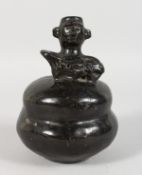 A SOUTH AMERICAN POTTERY ANTIQUITY. 6ins high.