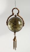 A SMALL BALL SHAPED PENDANT WATCH.