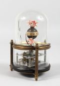 A NOVELTY AQUARIUM TABLE CLOCK. 5.75ins high.