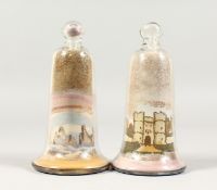 A PAIR OF ISLE OF WIGHT SAND BELLS 