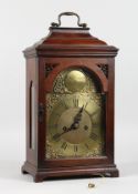 A GEORGE III MAHOGANY BRACKET CLOCK by JOS. SMITH, LONDON, CIRCA. 1770, verge movement, striking