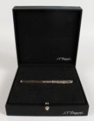 A GOOD DUPONT PALLADIUM AND DIAMOND SET FOUNTAIN PEN, boxed.