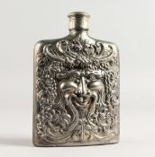 A HERMES VINTAGE FLASK, 1983, GODINGER BACCHUS.
