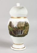 A MEISSEN TOPOGRAPHICAL JUG, Inscribed 