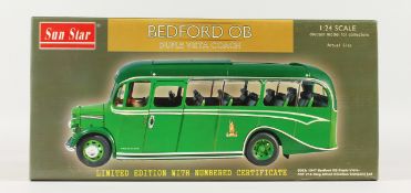 A SUN STAR BEDFORD 1947 COACH 1-24 SCALE. RRP £150.