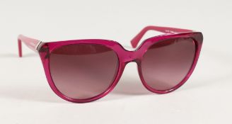 A PAIR OF EMPORIO ARMANI SUN GLASSES.