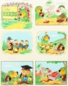 BILL MEVIN (1922-2019) SIX SCENES, PLAYLAND. 15ins x 12ins.