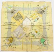 A HERMES SILK SCARD 