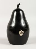 A PEAR TEA CADDY.