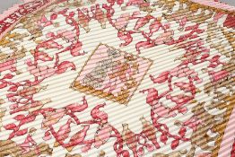 A HERMES LADY WASHINGTON SOIE PLISSE SCARF.
