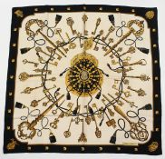 A HERMES SILK SCARF 