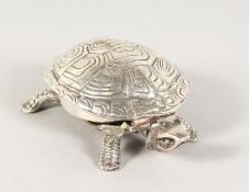 A GOOD TORTOISE DESK BELL. 6.5ins long.