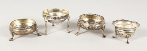 FOUR VARIOUS SILVER SALTS.