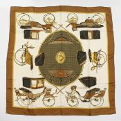 A HERMES SILK SCARF 