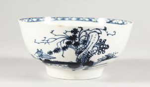 A GOOD BLUE AND WHITE CIRCULAR BOWL. 4.75ins diameter.