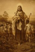 After Bernard Plockhorst (1825-1907) German, 'The Good Shepherd', A print, 21