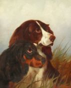 Colin Graeme (1858-1910), A study of two spaniels, oil on canvas, signed and dated, 11.5