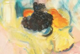 Follower of Paul Maze. A pastel study of mixed fruit on a table, 10