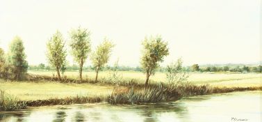 Paul Charbonnier (1865-1953) French, A pair of French landscapes, oil on board, signed, each 8