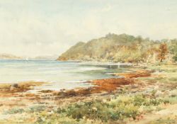 Frank Watson Wood (1962-1953) British,' looking towards Oban from Lochneal', watercolour, signed and