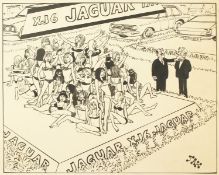 JAK, Raymond Jackson (1927-1997) British, 'Of Course You Can't See the Car, Roger, we're having