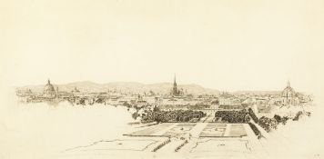 Early 20th century Austrian School, a view of Vienna, Etching, signed and titled 'Wien' in pencil,