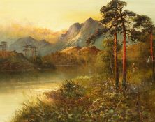 Frank Hider (1861-1933) British, A pair of Highland landscapes, oil on canvas, signed, each 14