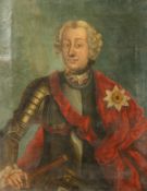 18th century Scandinavian school, A portrait of an Admiral, oil on canvas, 17