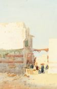 Augustus Osborne Lamplough (1877-1930) British, A street scene from Cairo, watercolour, signed and