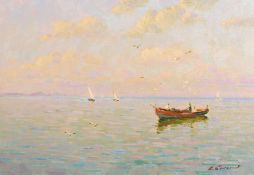 Vladimir Belsky (b.1949) Russian, 'In The Morning', oil on canvas, 13.5