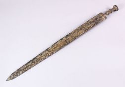 AN EARLY BRONZE LURISTAN SWORD, 65cm