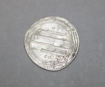 ISLAMIC SILVER COIN - Abbasid coins Silver Dirham . AL MAHDI,year 163 AH, mint of madina al-salam (