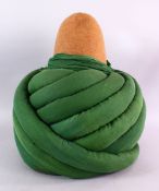 A LARGE SUFI TURBAN MEVLEVI SARIK. 45cm x 45cm