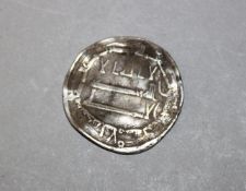 ISLAMIC SILVER COIN - ABBASID, temp. al-Ma'mun, Silver Dirham, mint of Madinat al-Salam (Baghdad)