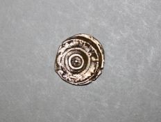 ISLAMIC SILVER COIN - Fatimid coins, Silver 1/4 Dirham, Poss (340 between 390 AH). 15mm