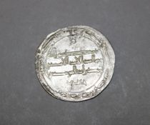 ISLAMIC SILVER COIN - ABBASID Coins,al-Rashid, Silver dirham, Mint of . al-Muhammadiya, year