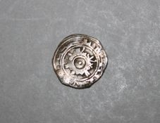 ISLAMIC SILVER COIN - Fatimid coins, Silver 1/4 Dirham, Poss (340 between 390 AH). 15mm