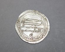ISLAMIC SILVER COIN - ABBASID coins silver dirham . al mahdi,year 166 ah, mint of madina al-salam (