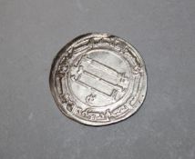 ISLAMIC SILVER COIN - 'Abbasid Dirham . AL MAHDI,year 151AH, mint of MADINA AL-SALAM (BAGHDAD) ALBUM