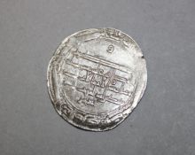 ISLAMIC SILVER COIN - ABBASID Coins,al-Rashid, Silver dirham, Mint of . al-Muhammadiya, year 186 AH.